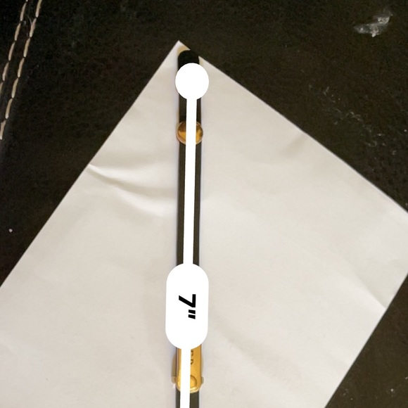 Leather Bracelet with “Blessed” gold tone bar - Picture 6 of 6